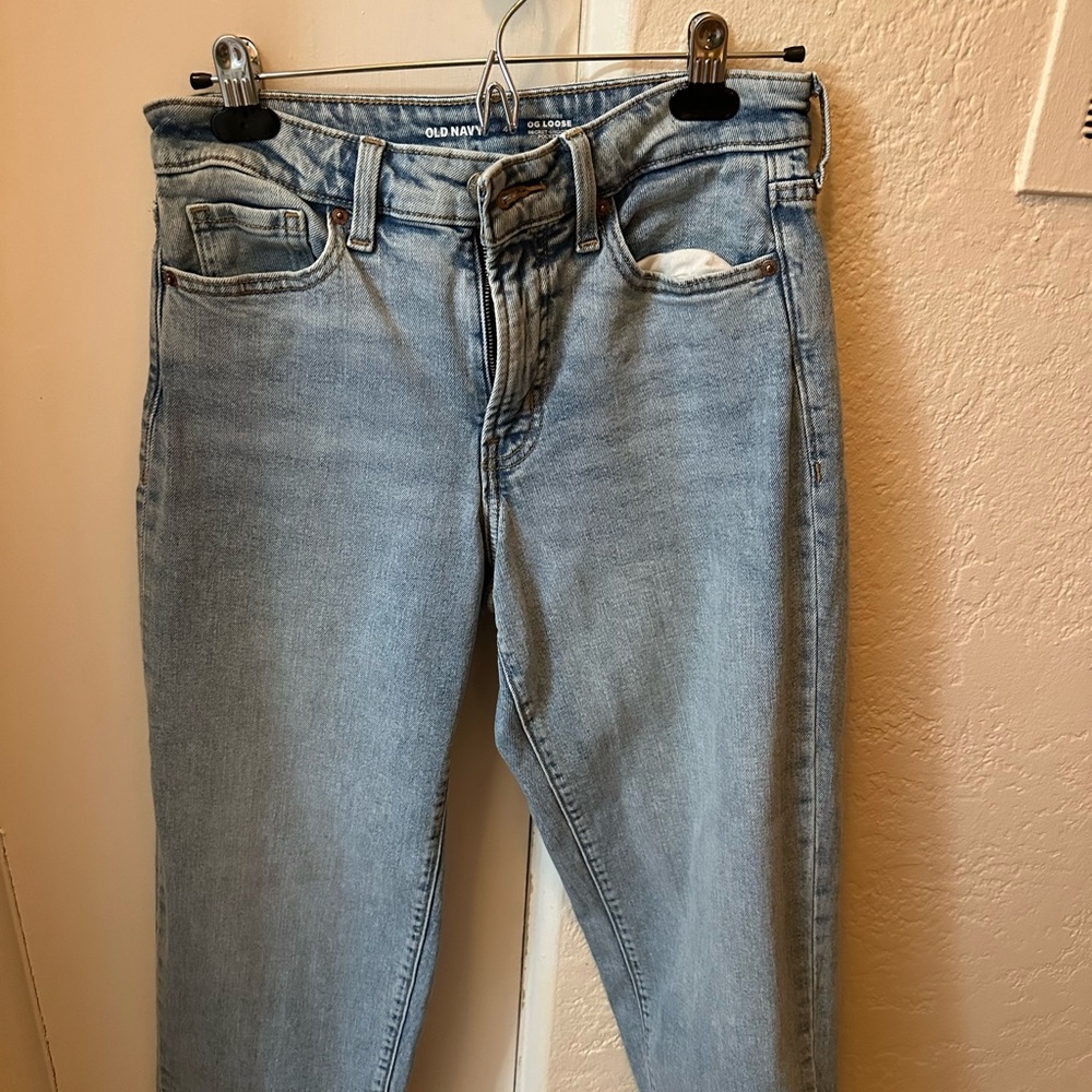 Old Navy Blue Straight Leg Jeans